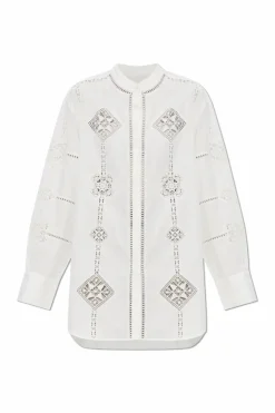 Isabel Marant BIAŁY Długa koszula `Soeline`