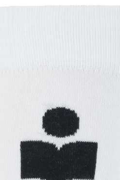 Isabel Marant BIAŁY Skarpety z logo