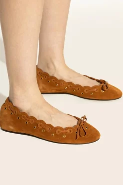 Isabel Marant BRĄZOWY Baleriny `Balfy`