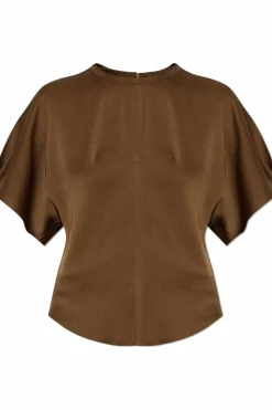 Isabel Marant BRĄZOWY Top `Karlit`