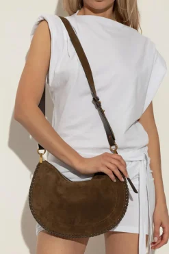 Isabel Marant BRĄZOWY Torba na ramię `Oskan`