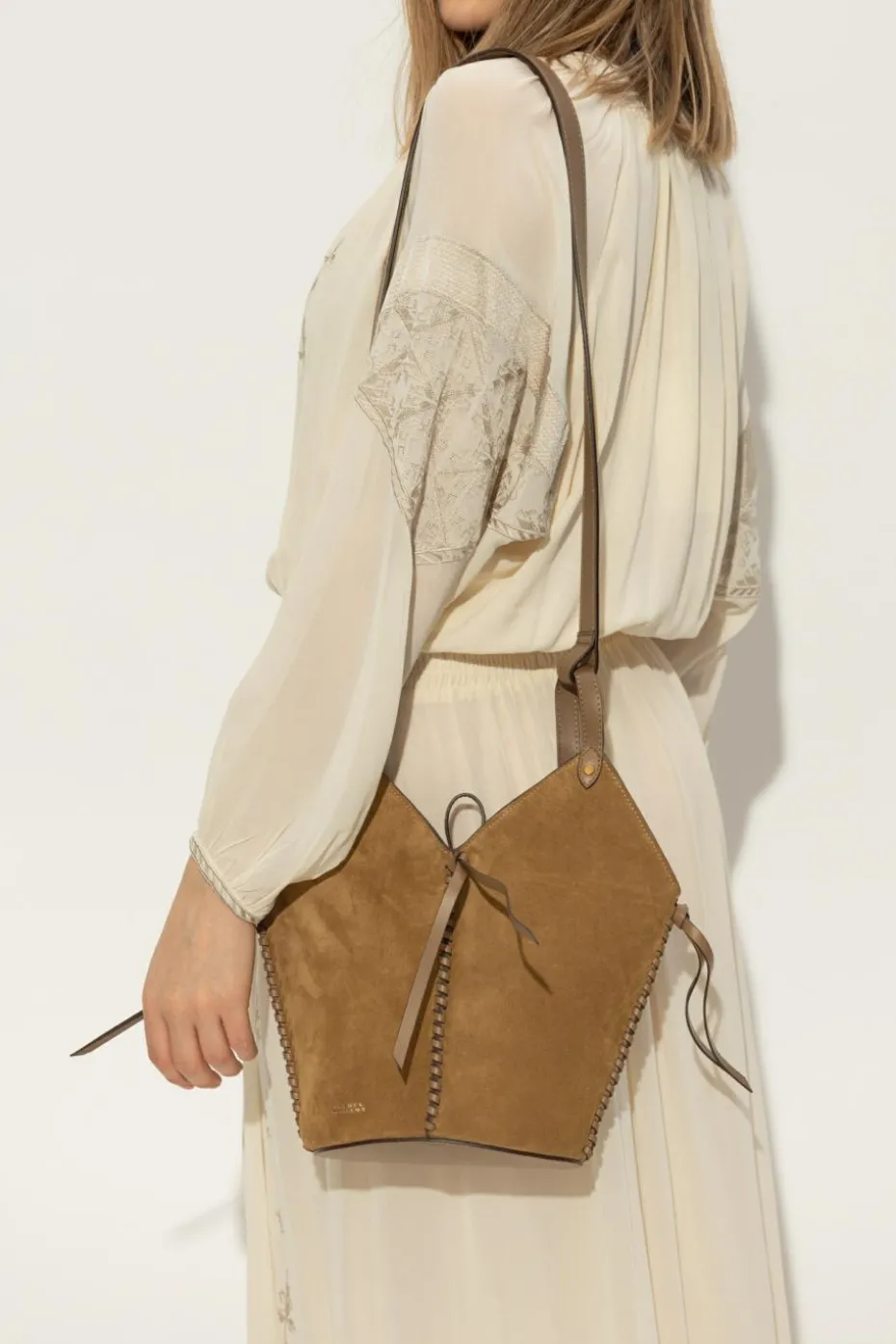 Isabel Marant BRĄZOWY Torba na ramię `Tampa Mini`