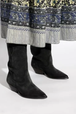 Isabel Marant CZARNY Botki ‘Washed Iconic’