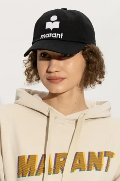 Isabel Marant CZARNY Czapka z daszkiem ‘Tyron’