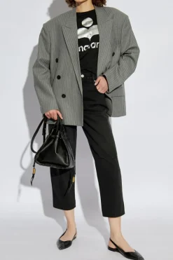 Isabel Marant CZARNY Jeansy `Janet`
