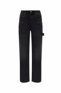 Isabel Marant CZARNY Jeansy ‘Bymara’ typu ‘straight’