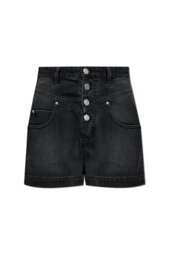Isabel Marant CZARNY Jeansowe szorty `Jovany`