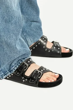 Isabel Marant CZARNY Klapki `Lennyo`