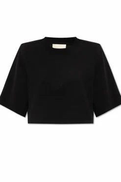 Isabel Marant CZARNY Krótki t-shirt ‘Zaely’