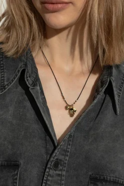 Isabel Marant CZARNY Naszyjnik z zawieszkami
