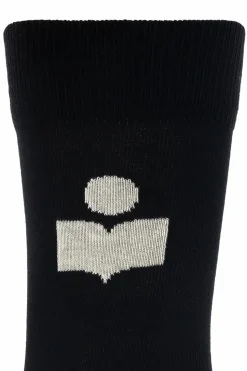 Isabel Marant CZARNY Skarpety z logo