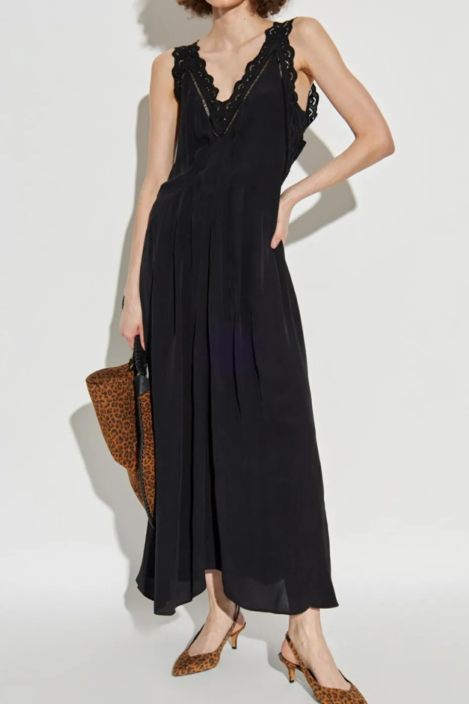 Isabel Marant CZARNY Sukienka `Freda`