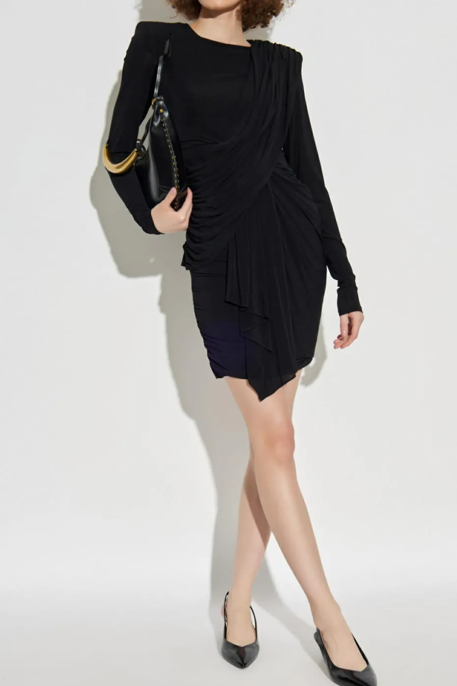 Isabel Marant CZARNY Sukienka `Georgia`