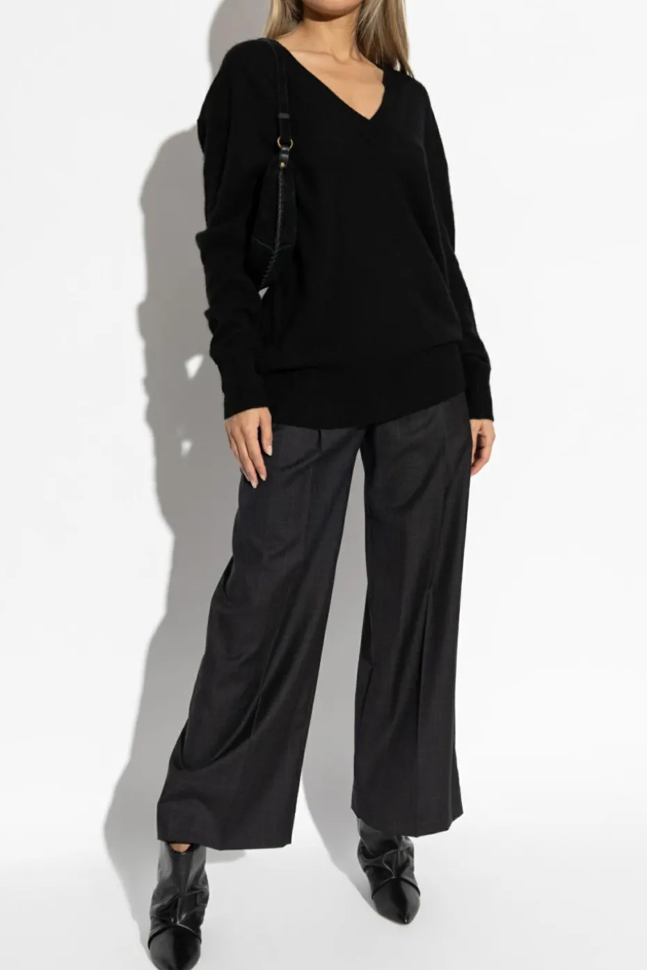 Isabel Marant CZARNY Sweter `Larana`