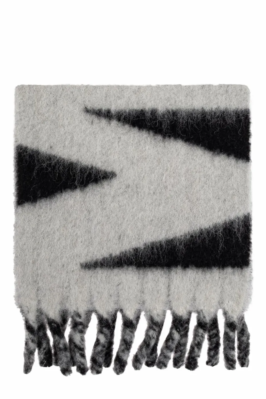 Isabel Marant CZARNY Szal z logo `Loliana`