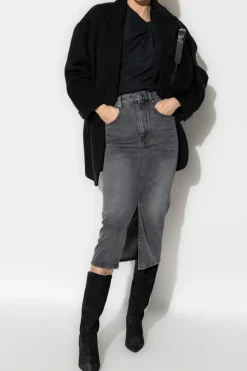 Isabel Marant CZARNY Top `Nayda`