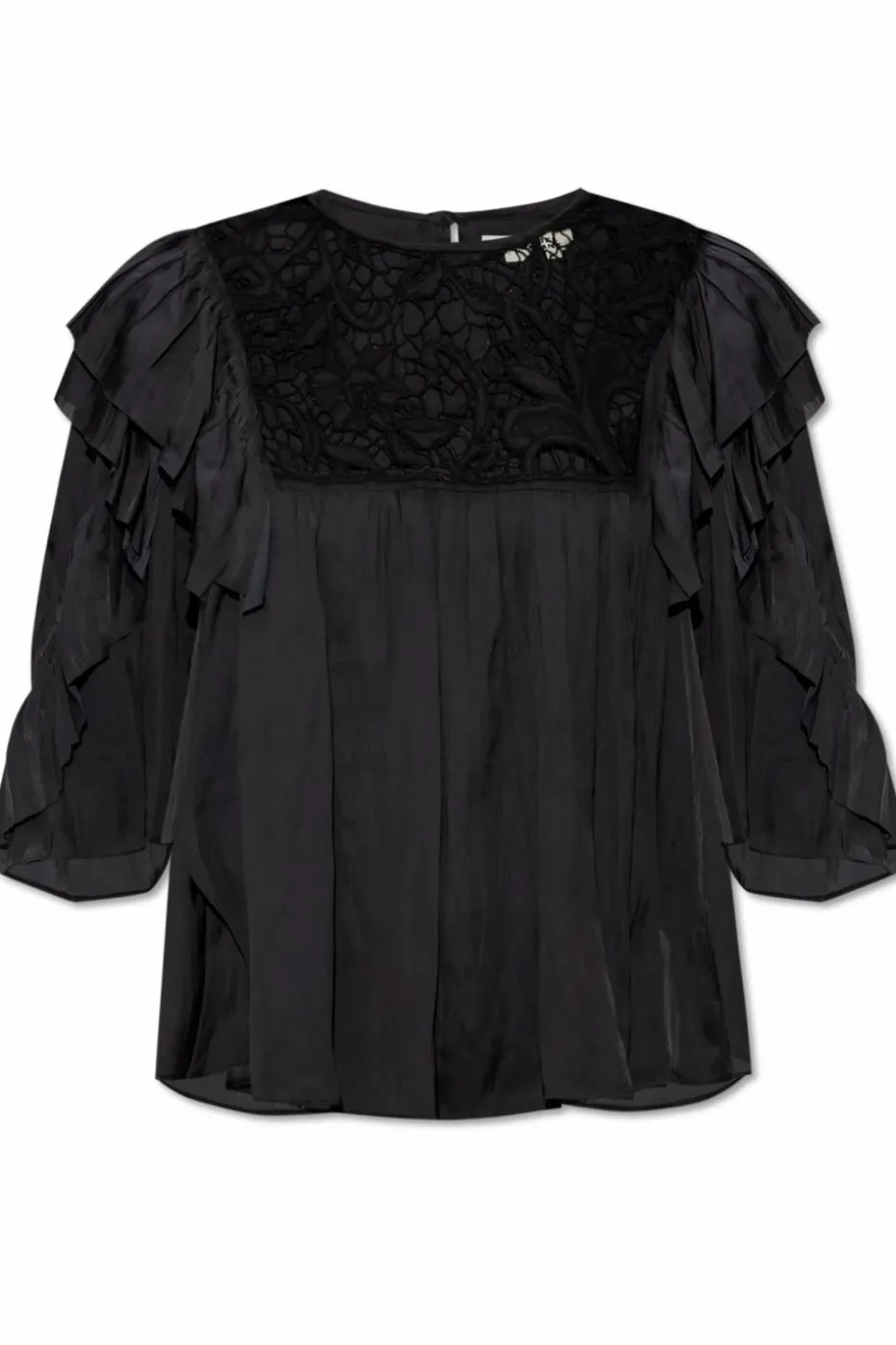 Isabel Marant CZARNY Top `Syrane`
