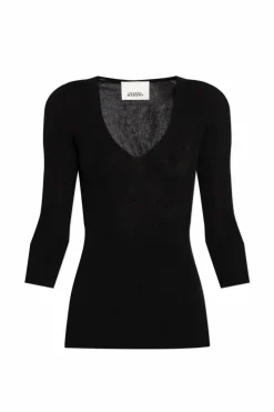 Isabel Marant CZARNY Top `Felicia`