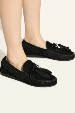 Isabel Marant CZARNY Zamszowe buty `Fitza` typu `loafers`