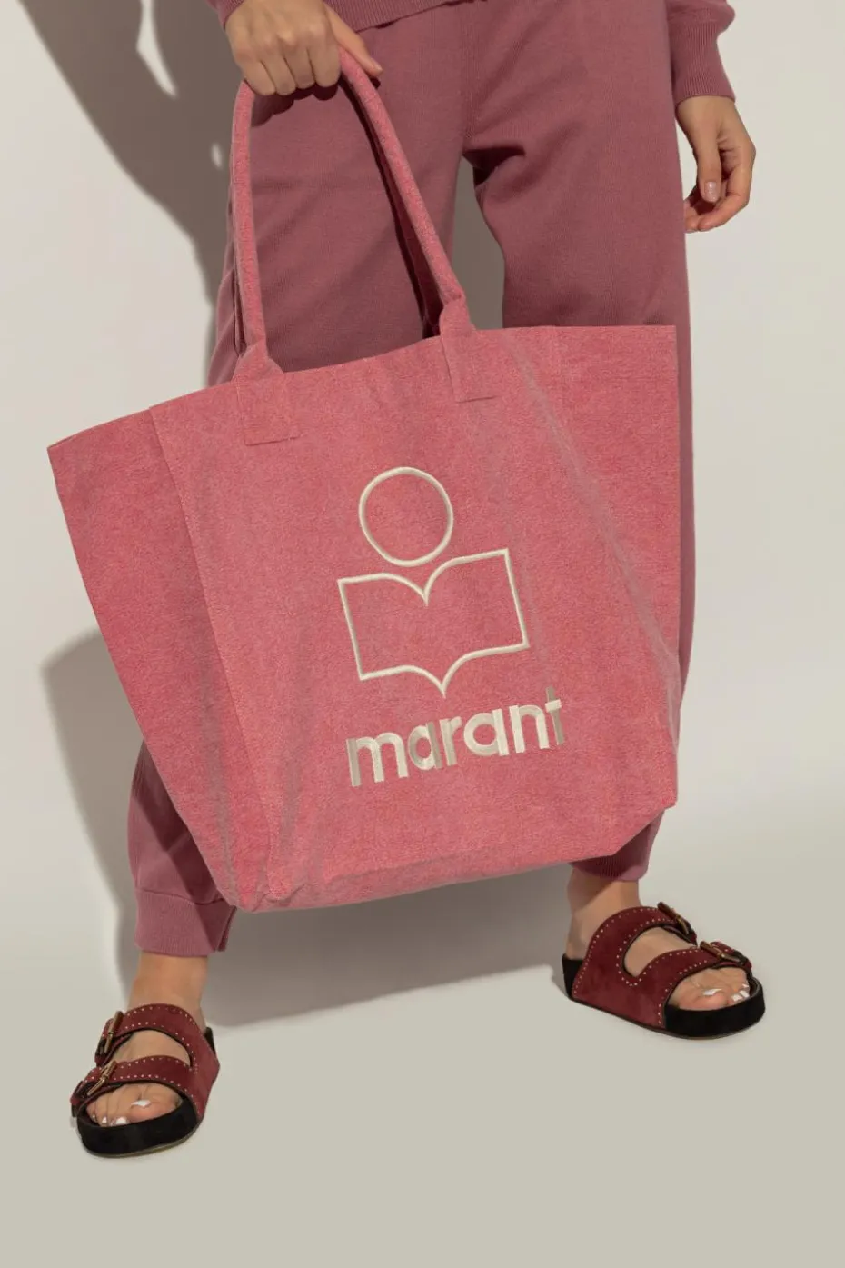 Isabel Marant CZERWONY Torba `Yenky` typu `shopper`