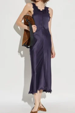 Isabel Marant FIOLETOWY Sukienka `Jadelia`