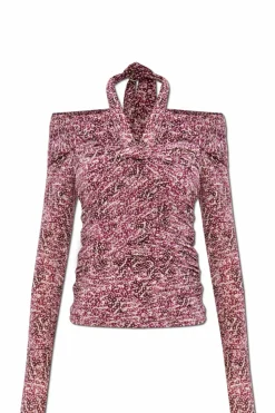 Isabel Marant FIOLETOWY Top `Vonda`