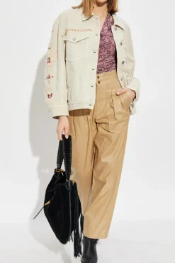 Isabel Marant FIOLETOWY Top `Vonda`