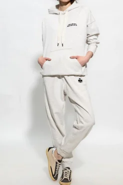 Isabel Marant kremowy Bluza z kapturem ‘Scott’