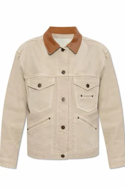 Isabel Marant kremowy Jeansowa kurtka `Petunia`