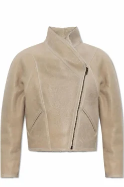 Isabel Marant kremowy Kożuch `Blondine`