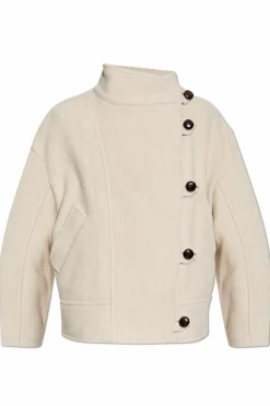 Isabel Marant kremowy Kurtka `Hanis`