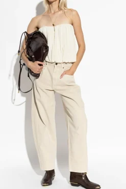 Isabel Marant kremowy Top `Amalia`