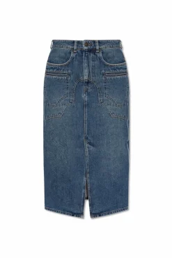 Isabel Marant NIEBIESKI Jeansowa spódnica `Britt`