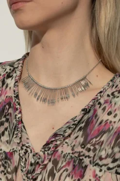 Isabel Marant SREBRNY Mosiężny naszyjnik