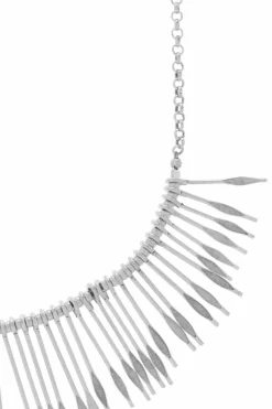 Isabel Marant SREBRNY Mosiężny naszyjnik
