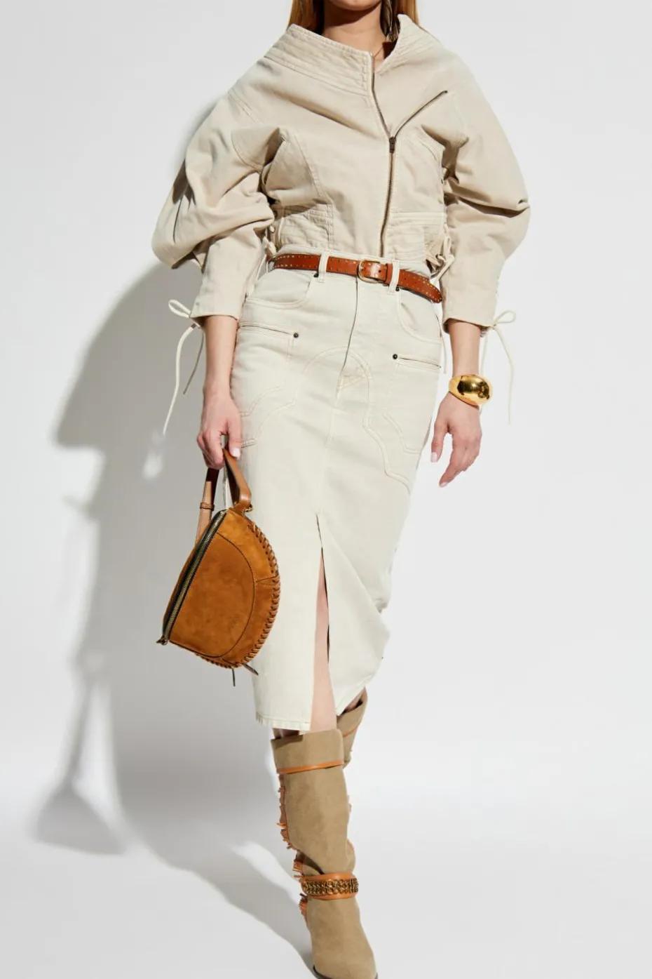 Isabel Marant SZARY Kurtka `Edina`