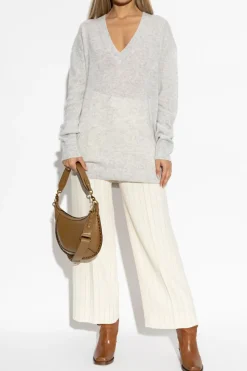 Isabel Marant SZARY Sweter `Larana`