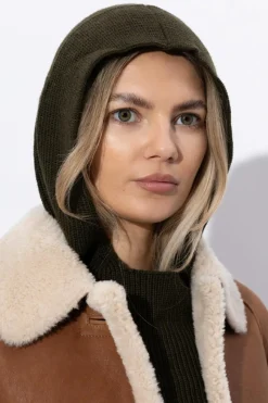 Isabel Marant ZIELONY Kaptur `Ginny`