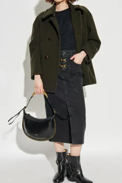 Isabel Marant ZIELONY Krótki paszcz `Fiby`