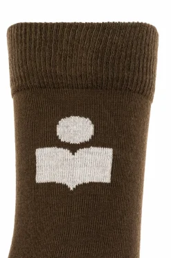 Isabel Marant ZIELONY Skarpety `Siloki`