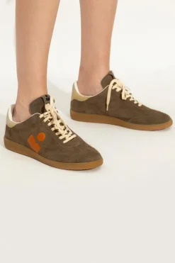 Isabel Marant ZIELONY Zamszowe buty sportowe `Bryce`