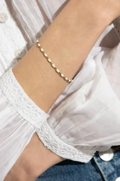 Isabel Marant ZŁOTY Bransoleta z wygrawerowanym logo
