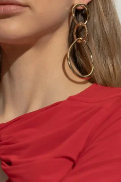 Isabel Marant ZŁOTY Mosiężne kolczyki