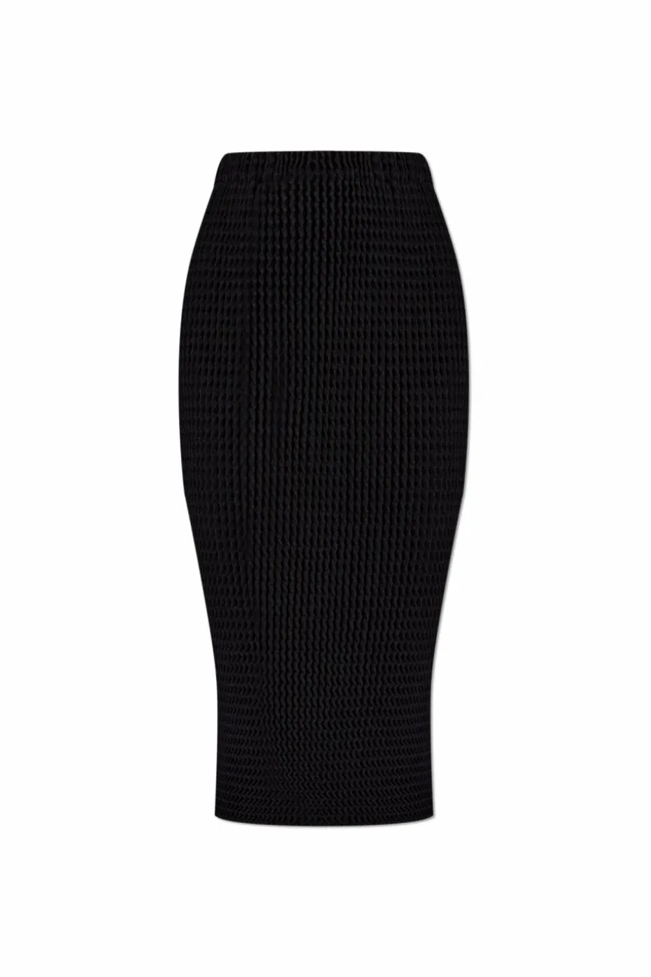 Issey Miyake CZARNY Plisowana spódnica