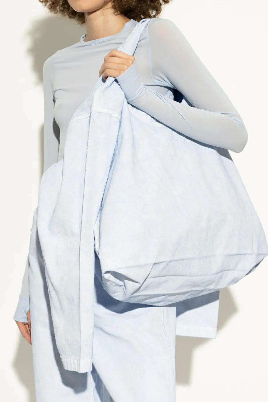 Issey Miyake jasnoniebieski Torba z możliwością noszenia jako top