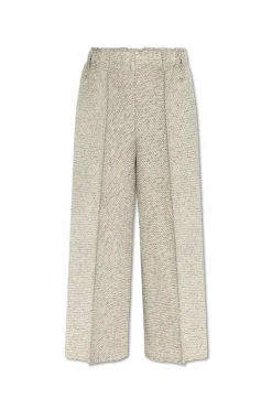 Issey Miyake SZARY Plisowane spodnie