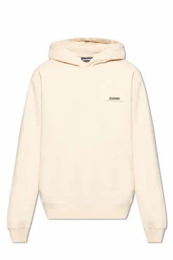 Jacquemus beżowy Bluza z logo