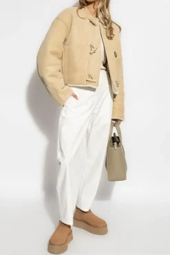 Jacquemus beżowy Kożuch `Le Blouson Telo`