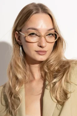 Jacquemus beżowy Okulary korekcyjne