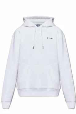 Jacquemus BIAŁY Bluza z logo ‘Brode’